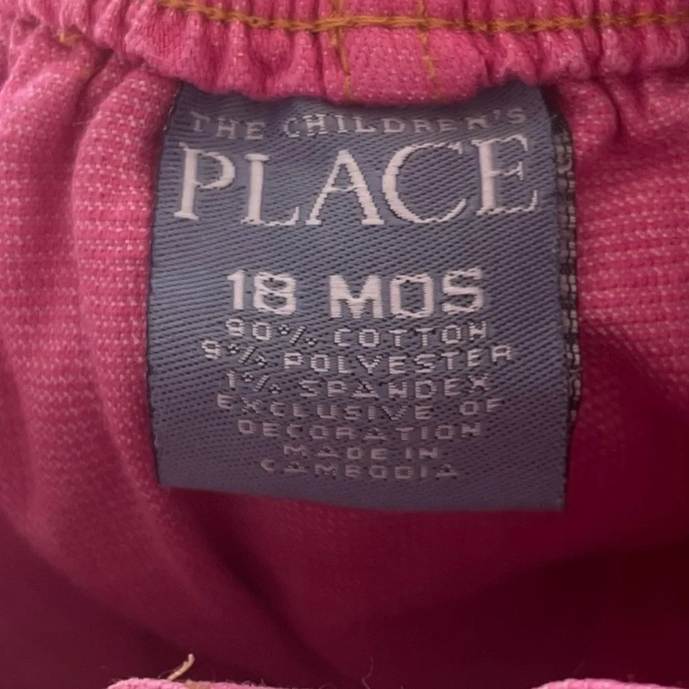 Vintage Children's Place Pink Skirt Star Baby Girls Size 18 Months